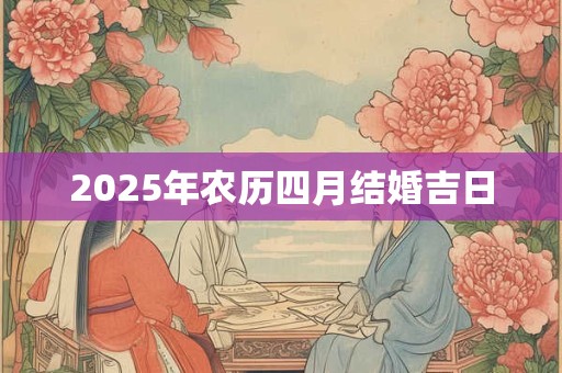2026年农历四月结婚吉日