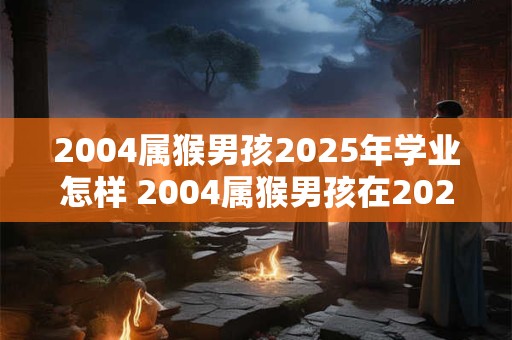 2004属猴男孩2025年学业怎样 2004属猴男孩在2025年的学业会有怎样的表现 2004属猴男孩2025年学业怎样 2004属猴男孩在2025年的学业会有怎样的表现