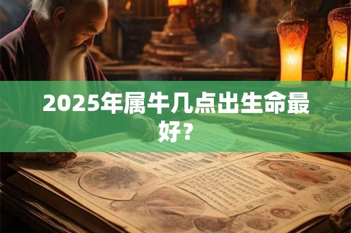 2026年属牛几点出生命最好？