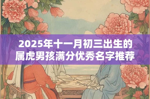 2025年十一月初三出生的属虎男孩满分优秀名字推荐 2025年十一月初三出生的属虎男孩满分优秀名字推荐