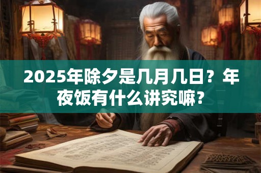 2025年除夕是几月几日？年夜饭有什么讲究嘛？
