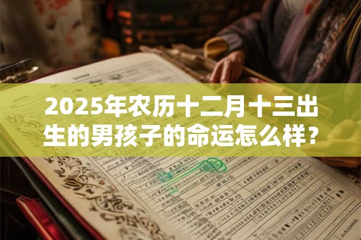2025年农历十二月十三出生的男孩子的命运怎么样? 2025年农历十二月十三出生的男孩子的命运怎么样?