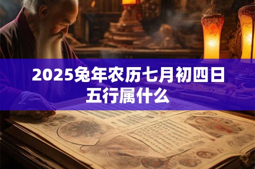 2025兔年农历七月初四日五行属什么