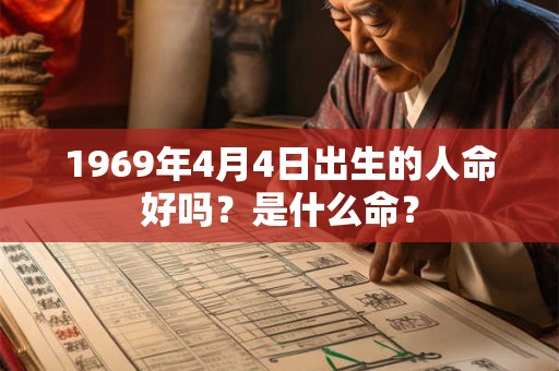 1969年4月4日出生的人命好吗？是什么命？