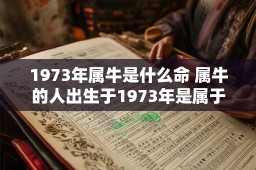 1973年属牛是什么命 属牛的人出生于1973年是属于什么命
