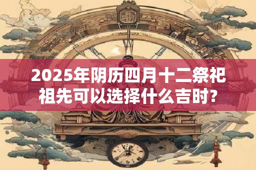 2025年阴历四月十二祭祀祖先可以选择什么吉时？