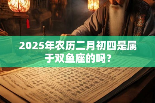 2025年农历二月初四是属于双鱼座的吗？