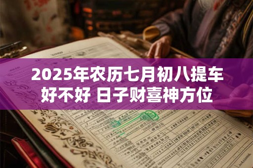2025年农历七月初八提车好不好 日子财喜神方位