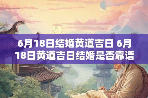 6月18日结婚黄道吉日 6月18日黄道吉日结婚是否靠谱