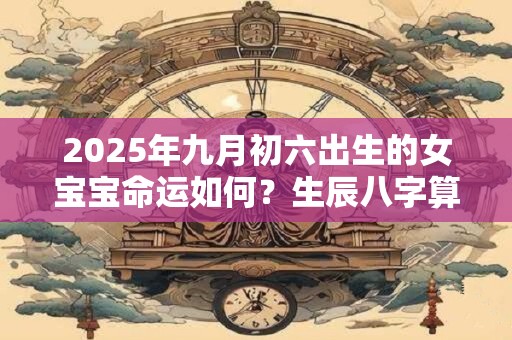 2025年九月初六出生的女宝宝命运如何?生辰八字算命 2025年九月初六出生的女宝宝命运如何?生辰八字算命