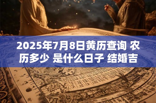 2025年7月8日黄历查询 农历多少 是什么日子 结婚吉时 2025年7月8日黄历查询 农历多少 是什么日子 结婚吉时