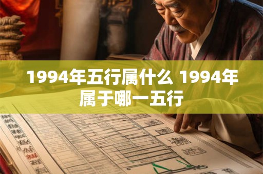 1994年五行属什么 1994年属于哪一五行