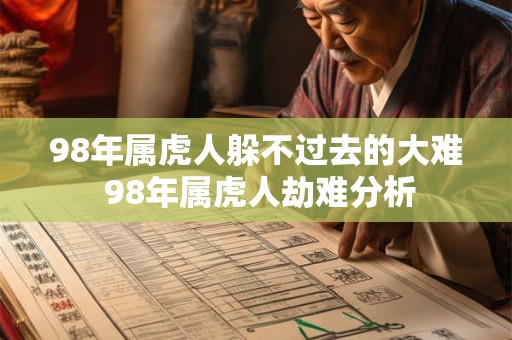 98年属虎人躲不过去的大难 98年属虎人劫难分析