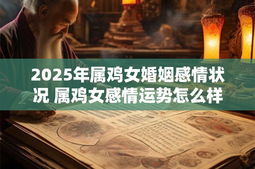 2025年属鸡女婚姻感情状况 属鸡女感情运势怎么样
