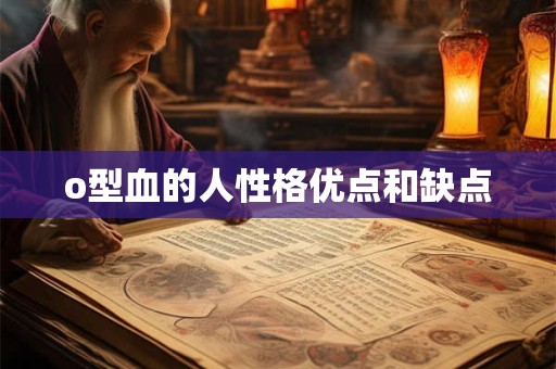 o型血的人性格优点和缺点
