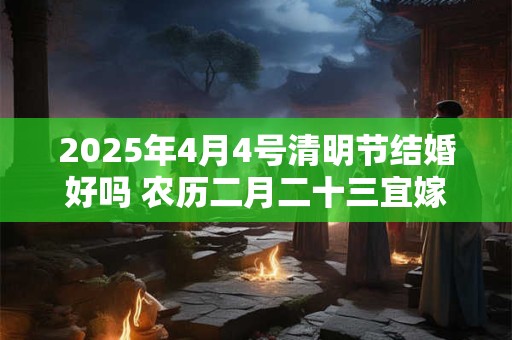 2025年4月4号清明节结婚好吗 农历二月二十三宜嫁娶吗