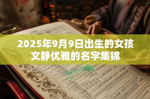 2025年9月9日出生的女孩文静优雅的名字集锦 2025年9月9日出生的女孩文静优雅的名字集锦