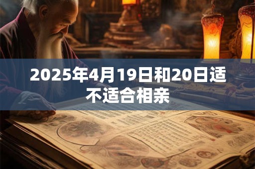 2025年4月19日和20日适不适合相亲 2025年4月19日和20日适不适合相亲
