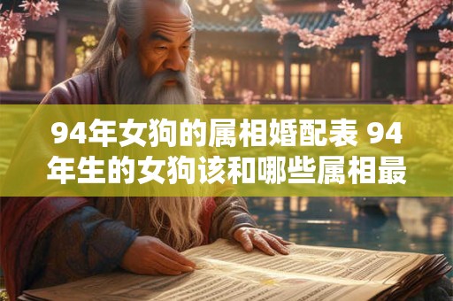 94年女狗的属相婚配表 94年生的女狗该和哪些属相最配