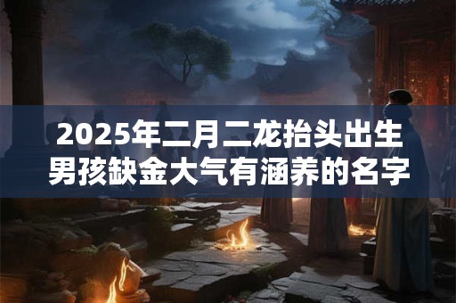 2026年二月二龙抬头出生男孩缺金大气有涵养的名字