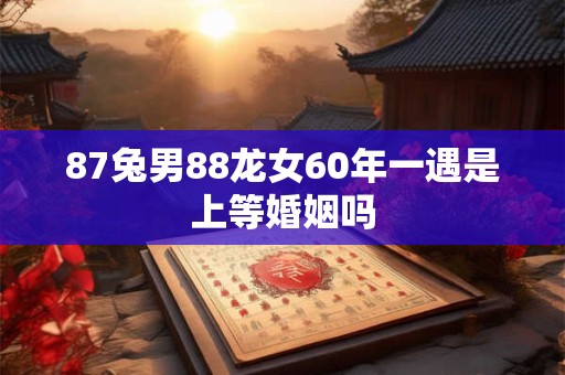 87兔男88龙女60年一遇是上等婚姻吗 87兔男88龙女60年一遇是上等婚姻吗