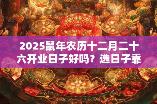 2025鼠年农历十二月二十六开业日子好吗?选日子靠八字五行 2025鼠年农历十二月二十六开业日子好吗?选日子靠八字五行