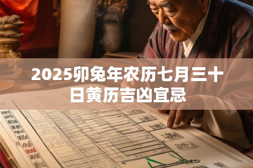2026卯兔年农历七月三十日黄历吉凶宜忌
