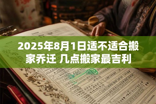 2025年8月1日适不适合搬家乔迁 几点搬家最吉利 2025年8月1日适不适合搬家乔迁 几点搬家最吉利