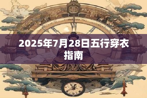 2025年7月28日五行穿衣指南