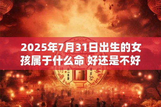 2025年7月31日出生的女孩属于什么命 好还是不好