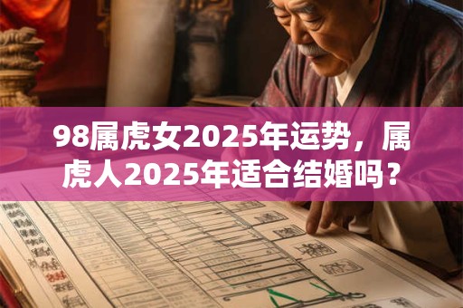 98属虎女2025年运势，属虎人2025年适合结婚吗？