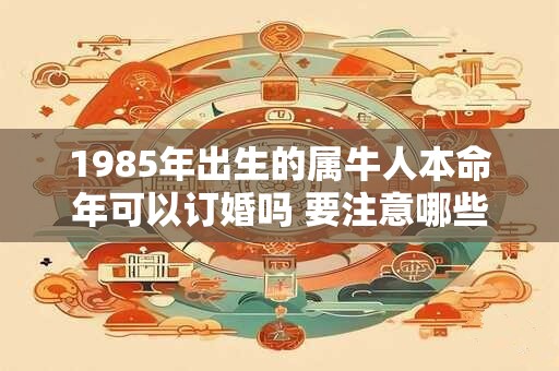 1985年出生的属牛人本命年可以订婚吗 要注意哪些事情