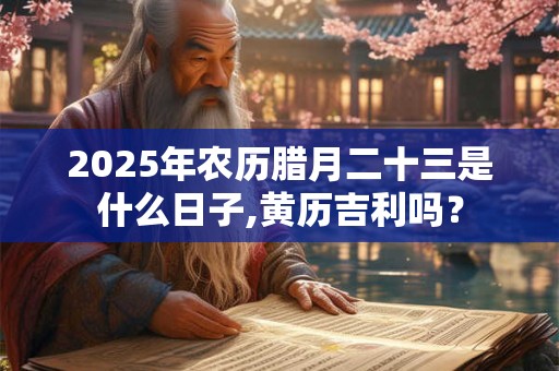 2025年农历腊月二十三是什么日子,黄历吉利吗？