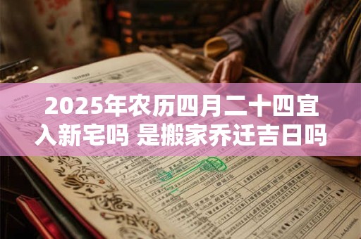 2025年农历四月二十四宜入新宅吗 是搬家乔迁吉日吗