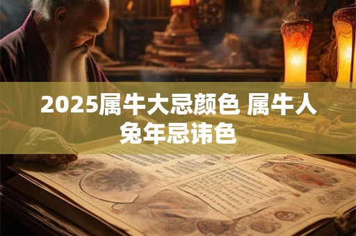 2026属牛大忌颜色 属牛人兔年忌讳色