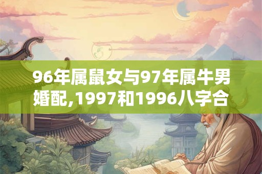 96年属鼠女与97年属牛男婚配,1997和1996八字合不合