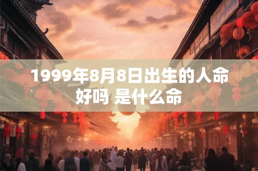 1999年8月8日出生的人命好吗 是什么命
