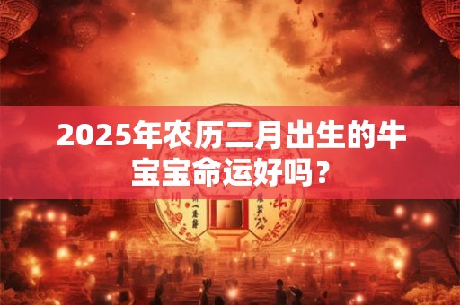 2025年农历二月出生的牛宝宝命运好吗? 2025年农历二月出生的牛宝宝命运好吗?