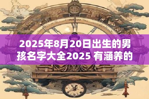 2025年8月20日出生的男孩名字大全2025 有涵养的男孩名字解析