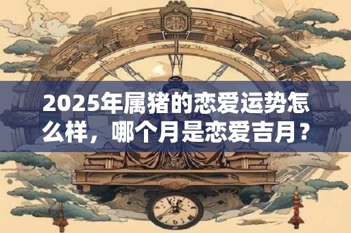 2025年属猪的恋爱运势怎么样，哪个月是恋爱吉月？