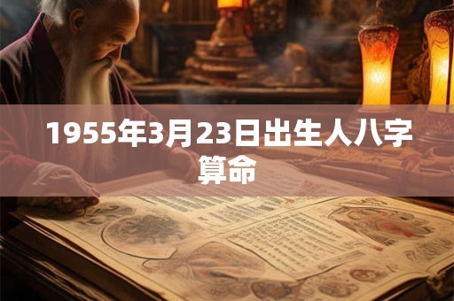 1955年3月23日出生人八字算命