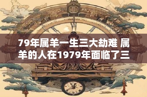 79年属羊一生三大劫难 属羊的人在1979年面临了三大劫难具体是什么
