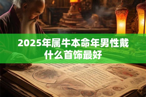 2025年属牛本命年男性戴什么首饰最好