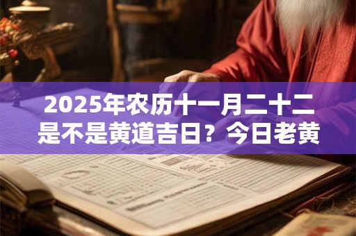 2025年农历十一月二十二是不是黄道吉日？今日老黄历卦象？