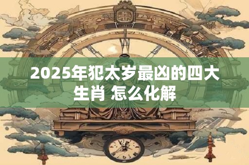 2025年犯太岁最凶的四大生肖 怎么化解 2025年犯太岁最凶的四大生肖 怎么化解