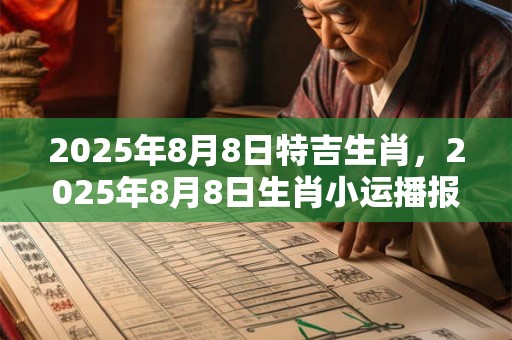 2025年8月8日特吉生肖，2025年8月8日生肖小运播报