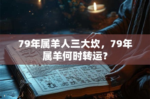79年属羊人三大坎，79年属羊何时转运？