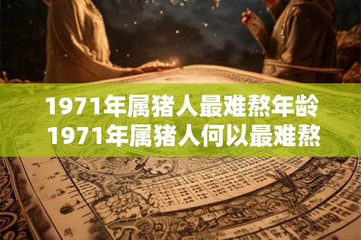 1971年属猪人最难熬年龄 1971年属猪人何以最难熬
