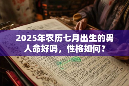 2026年农历七月出生的男人命好吗，性格如何？