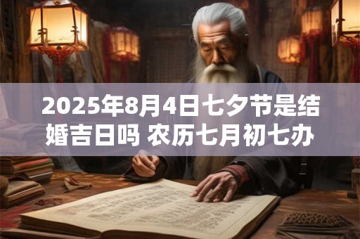 2025年8月4日七夕节是结婚吉日吗 农历七月初七办婚礼如何